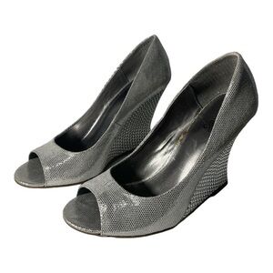 Carlos Santana Silver Platform Heel